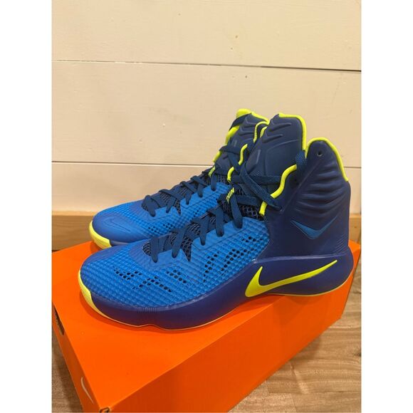 Nike Zoom Hyperfuse 2014 Gym Blue Volt Photo Blue Size 13 NEW - Picture 3 of 7